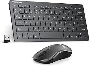 TECKNET Mini Wireless Keyboard and Mouse Set