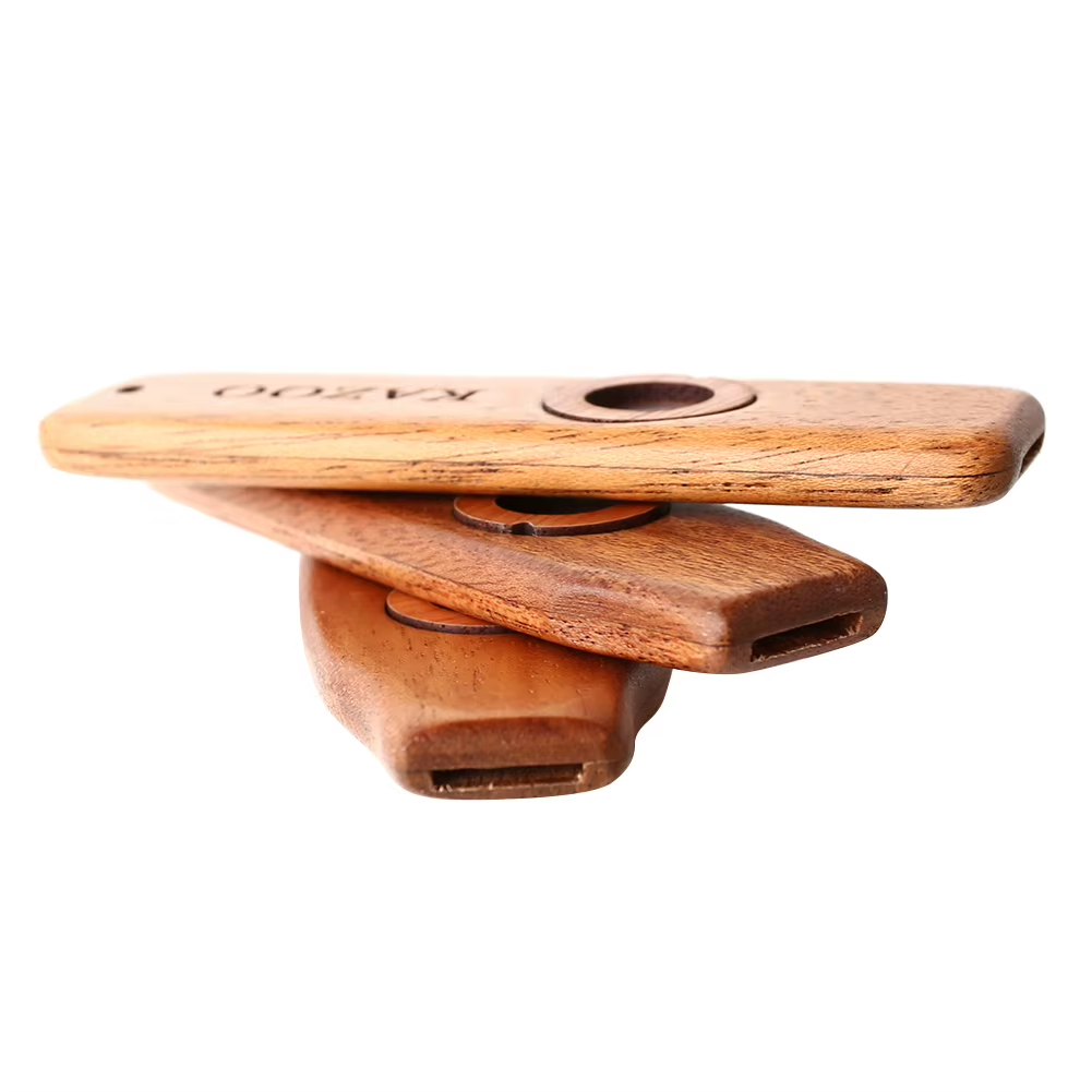 Wooden Kazoo Instruments Guitar Ukulele Accompaniment for Kids Beginner Gift Kazoo Wooden Flute Patry Musical Instrument - Image 6