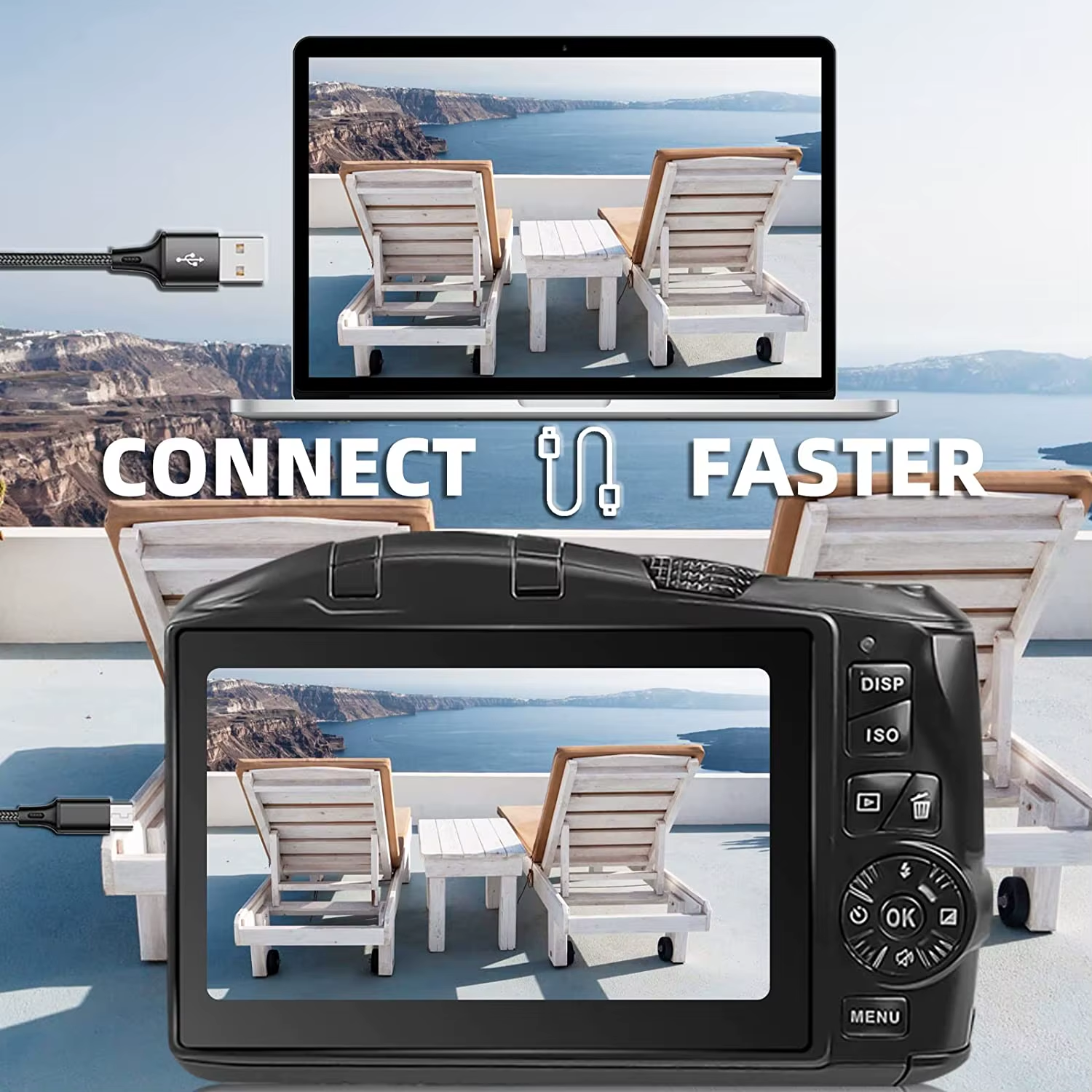 Digital Camera for Photography and Video 4K 48MP Vlogging Camera for Youtube 16X Digital Zoom 52Mm Wide Angle & Macro Lens - Image 4