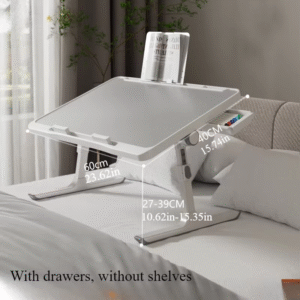 Foldable Laptop Bed Tray Table, Height and Angle Adjustable Laptop Bed Table, Laptop Table for Bed/Sofa/Sofa Chair/Floor, Laptop